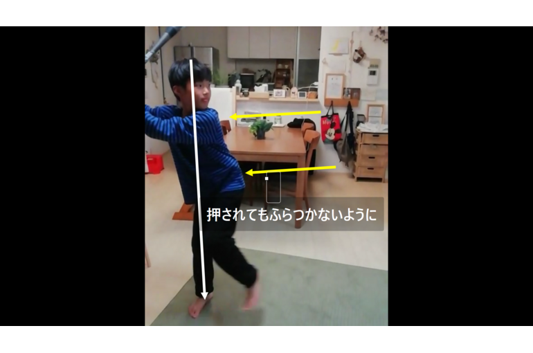 バッテイング軸足体重の乗せ方